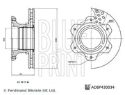 Blue Print ADBP430034 Brake Disc