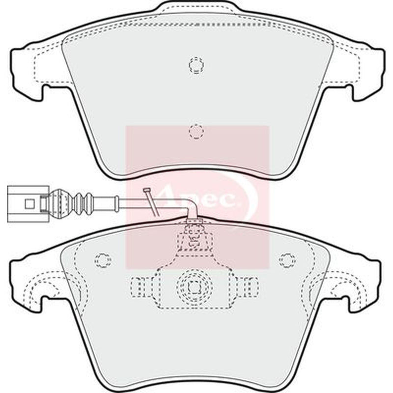 Apec Front Brake Pad Set PAD1337
