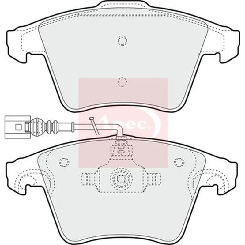 Apec Front Brake Pad Set PAD1337