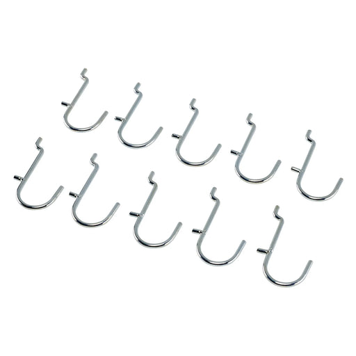 Draper Pegboard J-Hooks Metal Hooks (10 Pack)
