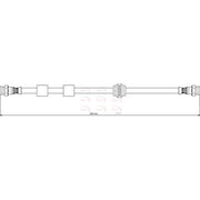 Apec Brake Hydraulic Hose Line Rear HOS4173