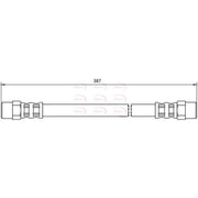 Apec Brake Hydraulic Hose Line Rear HOS4039