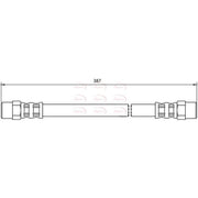 Apec Brake Hydraulic Hose Line Rear HOS4039
