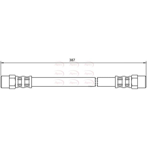 Apec Brake Hydraulic Hose Line Rear HOS4039