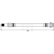Apec Brake Hydraulic Hose Line Rear HOS3920