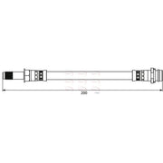 Apec Brake Hydraulic Hose Line Rear HOS3920
