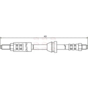 Apec Brake Hydraulic Hose Line Front HOS3338