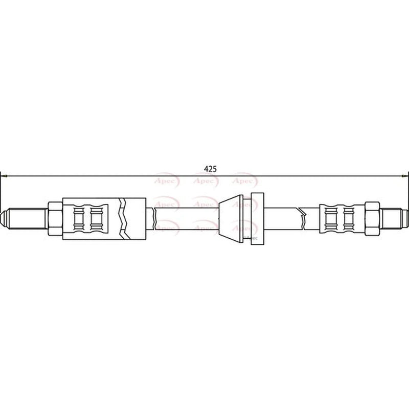 Apec Brake Hydraulic Hose Line Front HOS3338