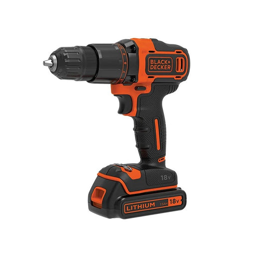 Black + Decker BCD700S1K 2 Gear Combi Drill 18V 1 x 1.5Ah Li-ion - BCD700S1K-GB