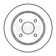 Borg & Beck 2 x Solid Rear Brake Discs BBD4869