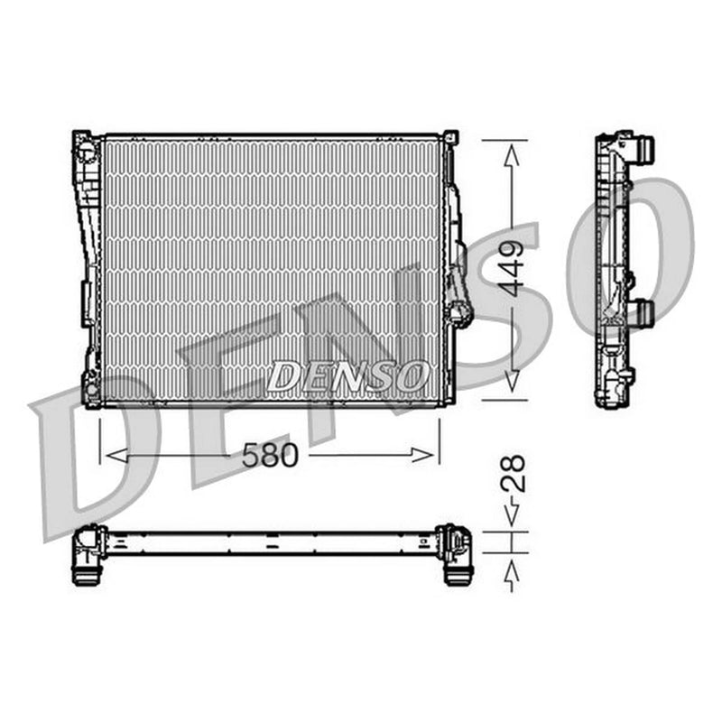 Denso Engine Radiator DRM05069