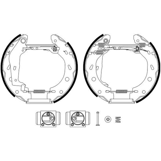 Mintex Brake Shoe Set Axle Kit MSP400