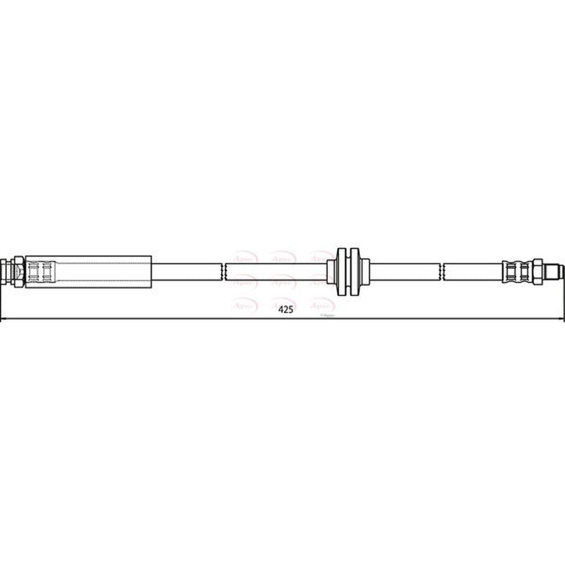 Apec Brake Hydraulic Hose Line Front HOS3587