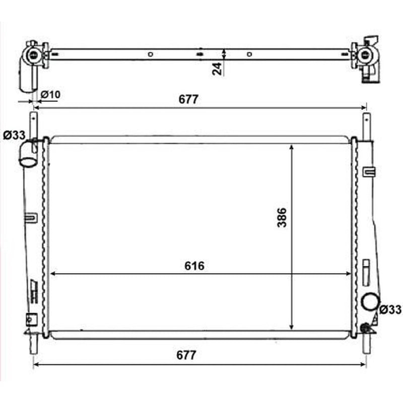 NRF Engine Radiator 58272