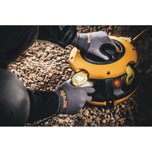 Scruffs Worker Gloves Grey 5pk L / 9 Scruffs  - Town Parts