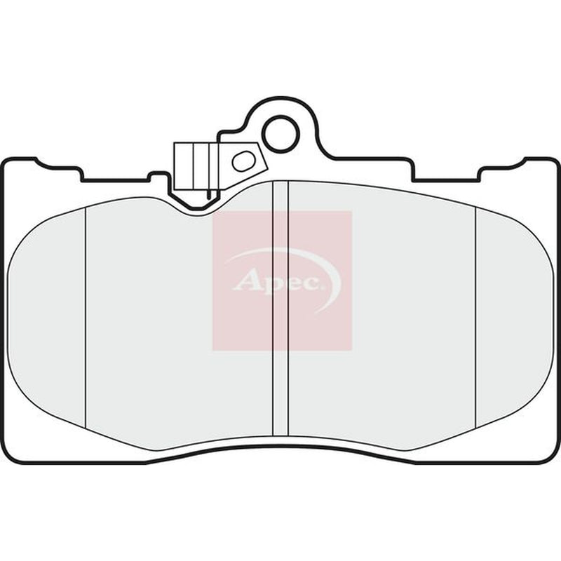 Apec Front Brake Pad Set PAD1493