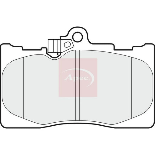 Apec Front Brake Pad Set PAD1493