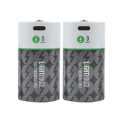 Lighthouse D USB-C Rechargeable Battery Li-ion Pack of 2 - L/HBATUSBD