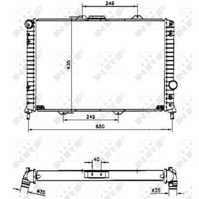 NRF Engine Radiator 58254