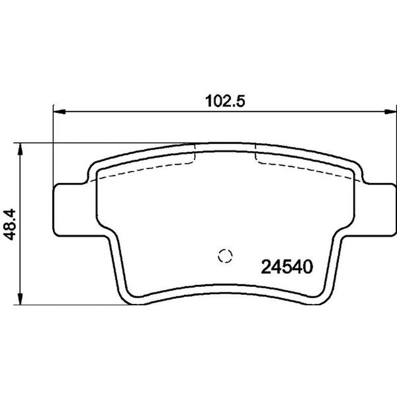 DON Rear Brake Pad Set PCP1184