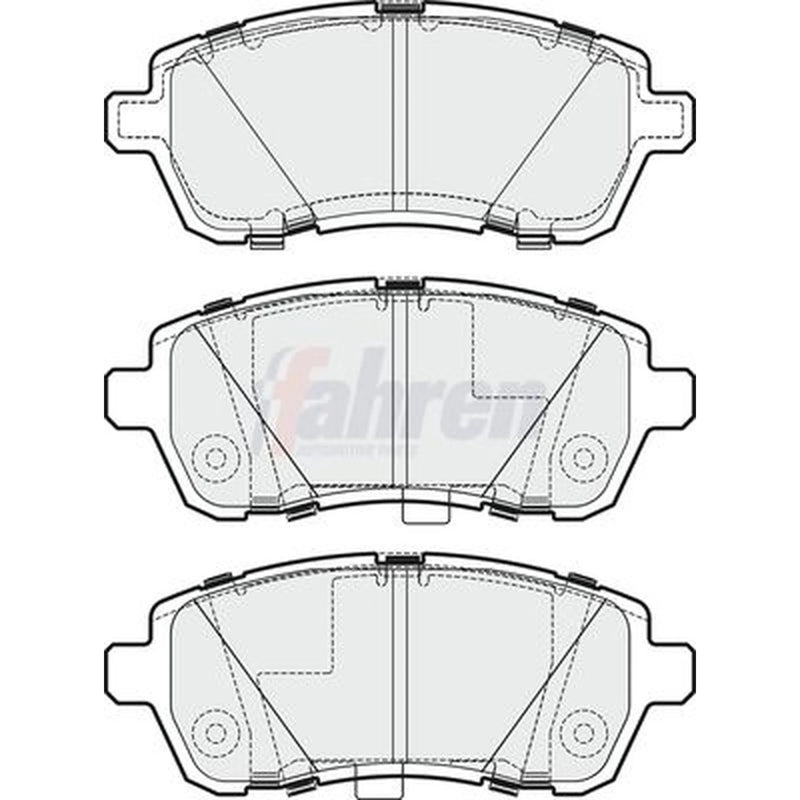 Fahren Front Brake Pad Set FBP3284