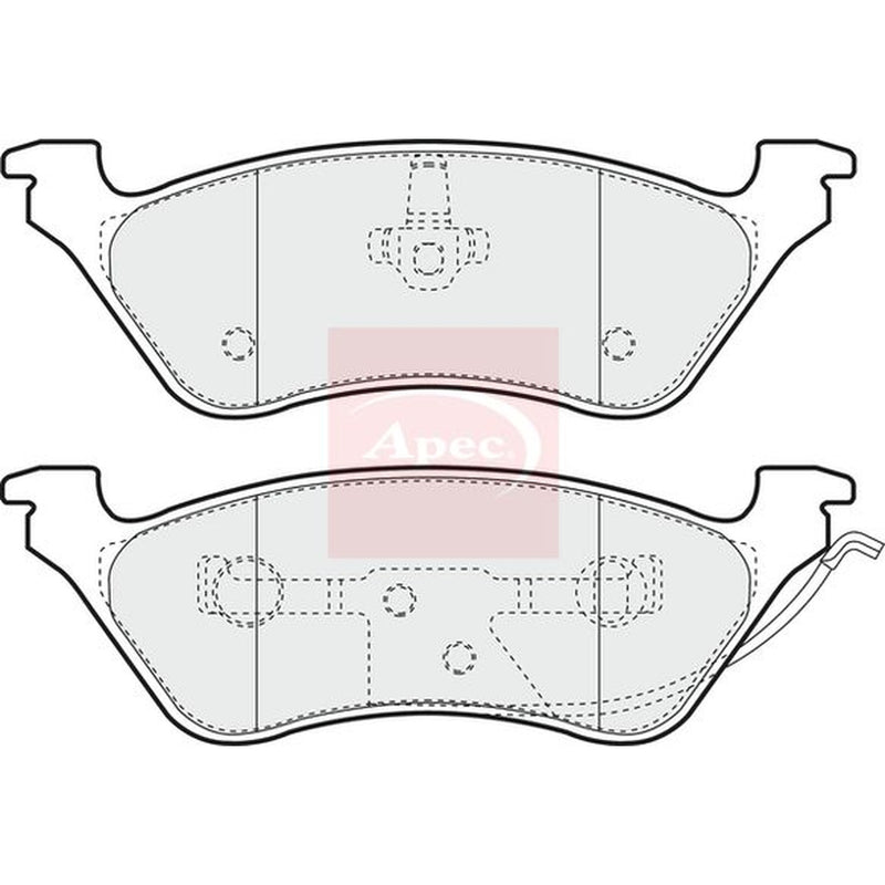 Apec Rear Brake Pad Set PAD1218