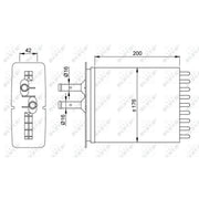 NRF Heater Matrix Core Heat Exchanger 53205