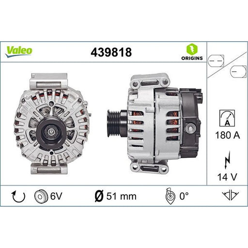 Valeo Car Alternator 12V 439818