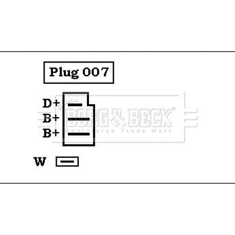 Borg & Beck Car Alternator 12V BBA2221