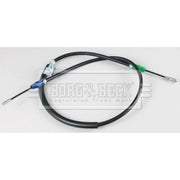 Borg & Beck Handbrake Cable Left Rear BKB3856
