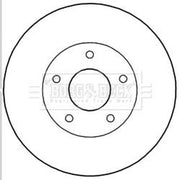 Borg & Beck 2 x Vented Front Brake Discs BBD5195