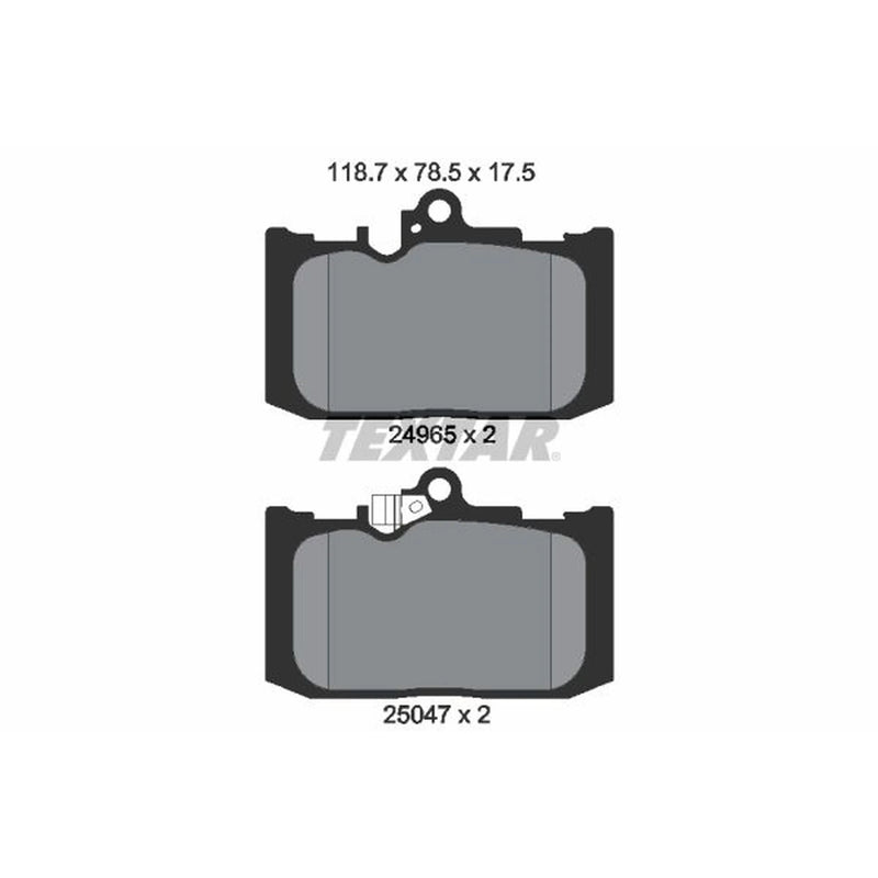 Textar Front Brake Pad Set 2496501