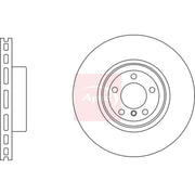 Apec 2 x Vented Front Brake Discs DSK3250
