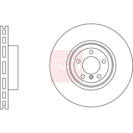 Apec 2 x Vented Front Brake Discs DSK3250