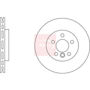 Apec 2 x Vented Front Brake Discs DSK2970