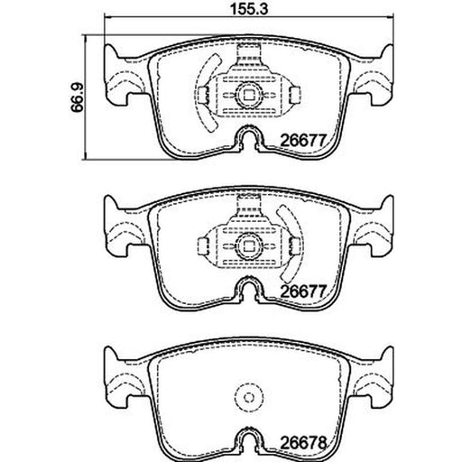 Mintex Front Brake Pad Set MDB4444