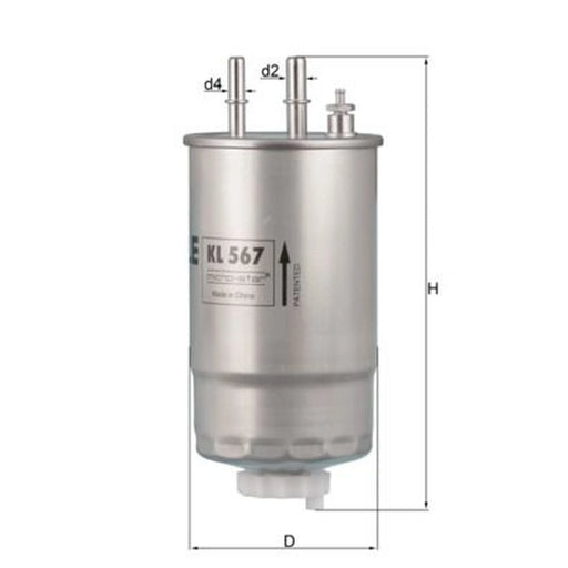 Mahle Fuel Filter Element KL 567