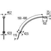 Hella Interiorlamp 400MM Black Md9-31V 2JA inner 2JA 346 720-122 1888392 2JA
