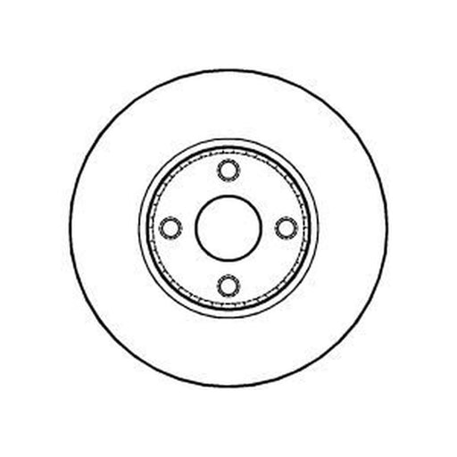 Abtex 2 x Vented Front Brake Discs BD1066V