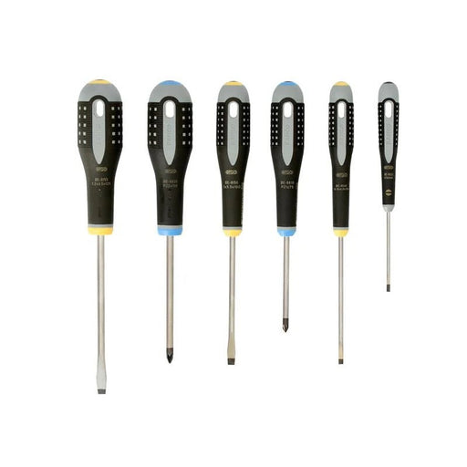 Bahco BE-9882 ERGO™ Screwdriver Set, 6 Piece - BE-9882