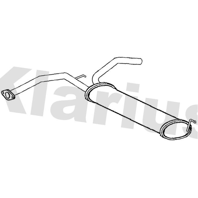 Klarius Box With Tail Pipe Rear PG961J