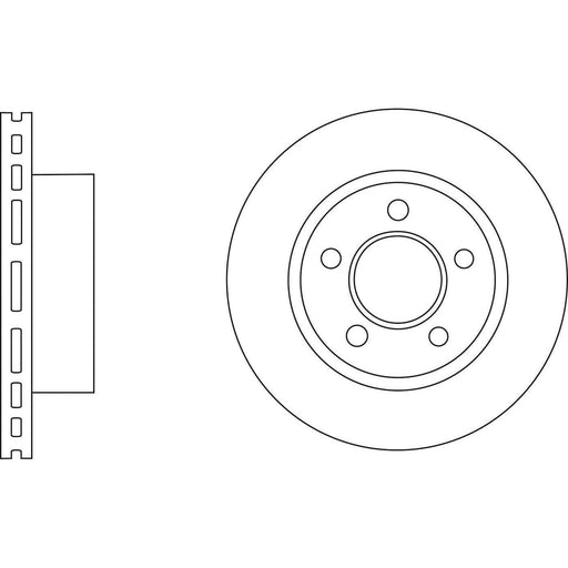 Apec Brake Disc Front Fits Jeep Cherokee Wrangler Apec  - Town Parts