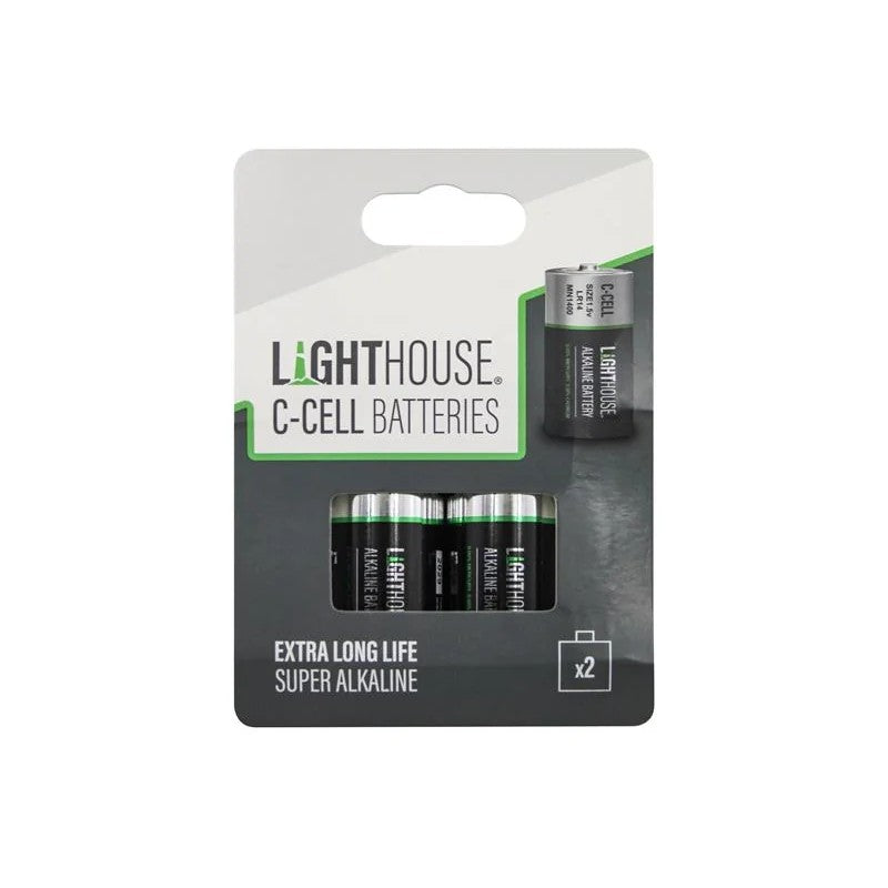 Lighthouse C LR14 Alkaline Batteries 6200 mAh (Pack 2) - LR14