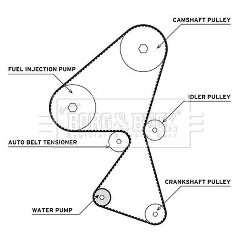 Borg & Beck Timing Belt & Water Pump Kit BTW1002
