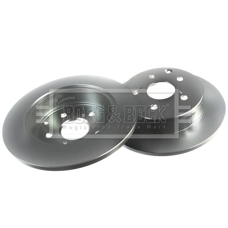 Borg & Beck 2 x Solid Rear Brake Discs BBD4603
