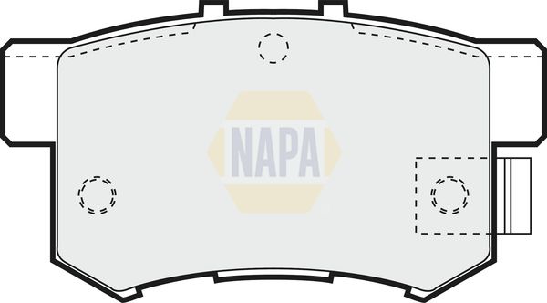 NAPA Rear Brake Solid Discs & Pads fits HONDA SUZUKI