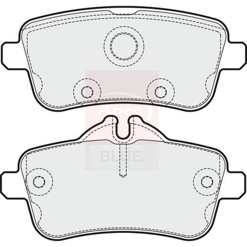 Apec Rear Brake Pad Set PD3726