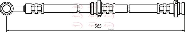 Apec Brake Hydraulic Hose Line Rear Right