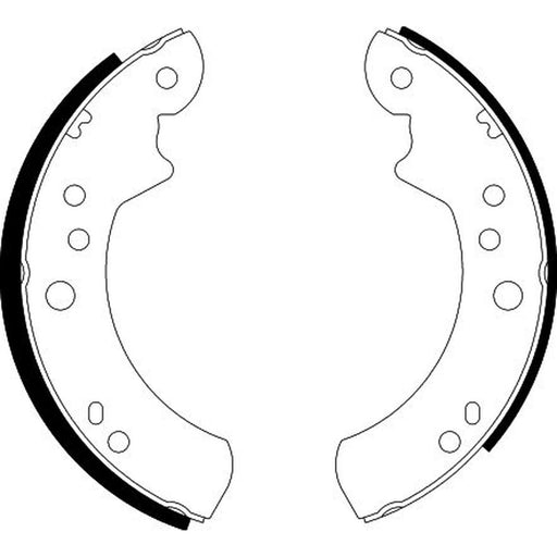 Textar 4 x Brake Shoe Set Axle Kit 91037701