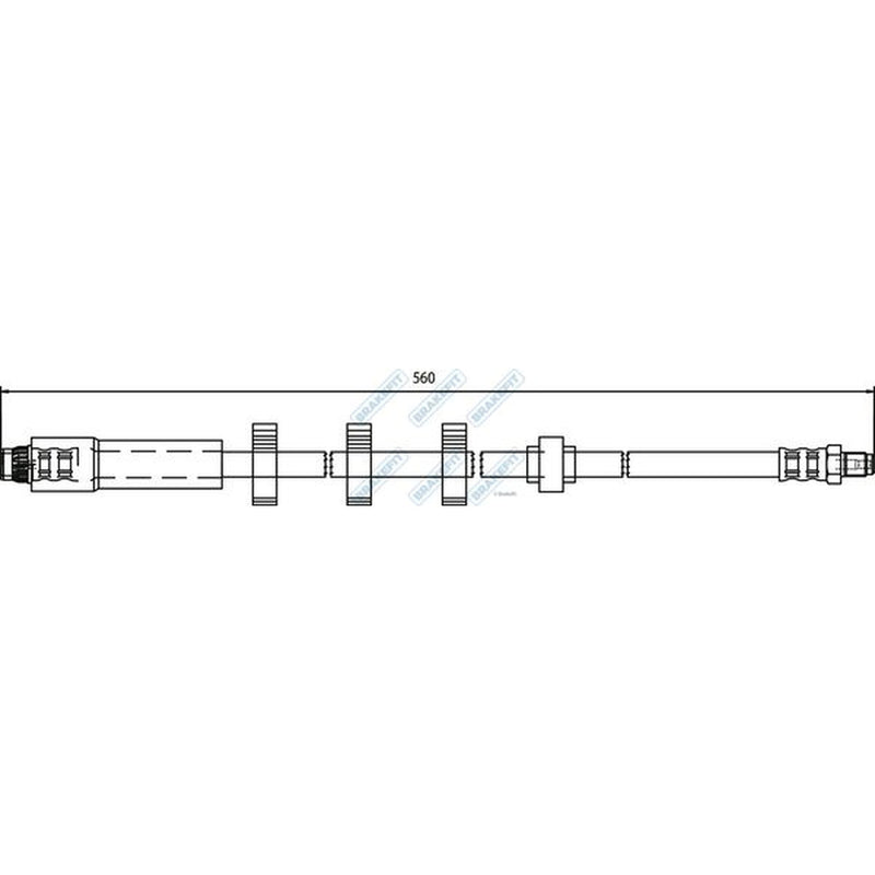 Apec Brake Hydraulic Hose Line Front BHO4157